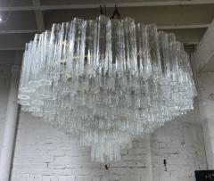 Grand Large Murano Glass 1970s High Style Chandelier - 2065879