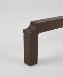 Grand Pair of Wrought Iron Andirons France ca 1950 - 4498498