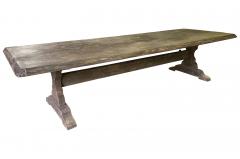 Grand Scale French 19th Century Trestle Table - 2733314