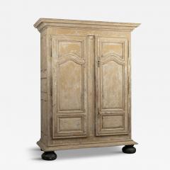 Grand Scale French Baroque Painted Wardrobe - 3323563
