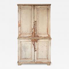 Grand Scale Green Painted Gustavian Cabinet - 4439452