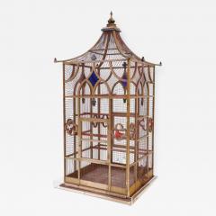 Grand Scaled Gothic Victorian Birdcage on Stand England Circa 1870 - 244292