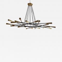 Grand Scaled Multi Light Mid Century Chandelier Italy circa 1960 - 977945