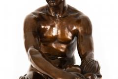 Grand Tour 19th Century Italian Bronze Sculpture Ludovisi Mars after Antique - 4813257
