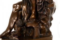 Grand Tour 19th Century Italian Bronze Sculpture Ludovisi Mars after Antique - 4813261