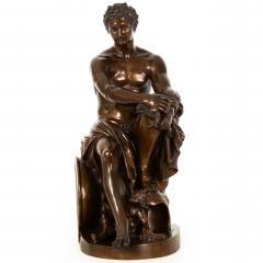 Grand Tour 19th Century Italian Bronze Sculpture Ludovisi Mars after Antique - 4813267