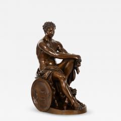 Grand Tour 19th Century Italian Bronze Sculpture Ludovisi Mars after Antique - 4817635
