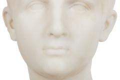 Grand Tour Antique Italian Carved Marble Bust of Young Caesar Augustus - 4435233