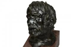 Grand Tour Bronze Bust Of Seneca - 4144449