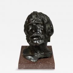 Grand Tour Bronze Bust Of Seneca - 4214009