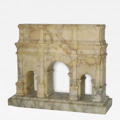 Grand Tour Carved Alabaster Model of the Arch of Constantine - 184136