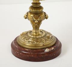 Grand Tour French Bronze Tazza With Rose Marble Base - 4132549