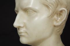 Grand Tour Italian Antique Marble Bust Sculpture Young Caesar Augustus  - 4804278