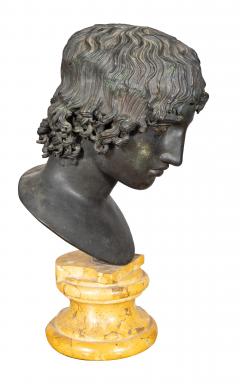 Grand Tour Italian Bronze Bust Of Mellephebe - 4187441