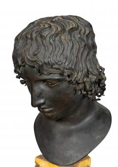 Grand Tour Italian Bronze Bust Of Mellephebe - 4187489