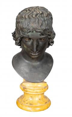 Grand Tour Italian Bronze Bust Of Mellephebe - 4187506