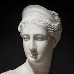 Grand Tour Marble Bust of Diana of Versailles 19th Century - 4543245