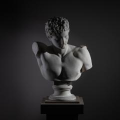 Grand Tour Marble Bust of Hermes of Olympia Italy - 4431149