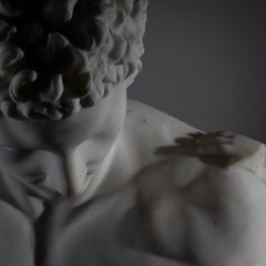 Grand Tour Marble Bust of Hermes of Olympia Italy - 4431154