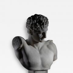 Grand Tour Marble Bust of Hermes of Olympia Italy - 4434999
