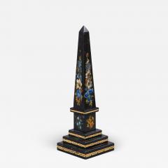 Grand Tour Painted Marble Obelisk - 1607266