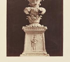Grand Tour Photograph of Pedestal Italy circa 1870 - 3625668