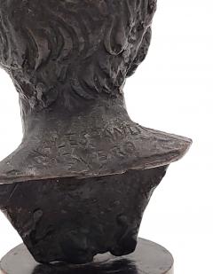 Grand Tour Small Bronze Bust of Emperor Severus Alexander Italy 19th century - 3895941