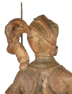Grand Tour Terracotta Statue of an Armored Knight - 4156967