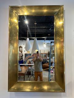 Grand Vintage Italian Brass Framed Mirror - 4637053