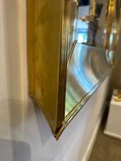 Grand Vintage Italian Brass Framed Mirror - 4637083