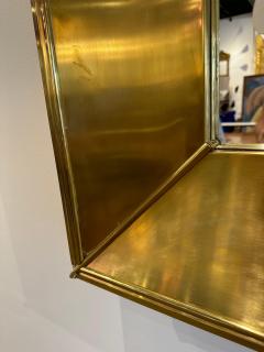 Grand Vintage Italian Brass Framed Mirror - 4637084