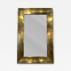 Grand Vintage Italian Brass Framed Mirror - 4640530