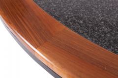 Granite and Steel Yacht Style Dining Table - 669251