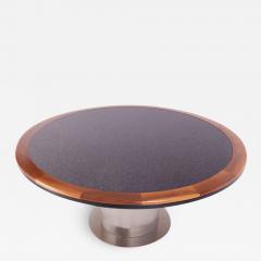 Granite and Steel Yacht Style Dining Table - 670084