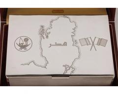 Grant MacDonald State of Qatar and Grant Macdonald a Rare Silver Humidor Box - 3036578
