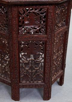 Grapevine Carved Octagonal Drinks Table - 3462772