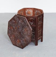 Grapevine Carved Octagonal Drinks Table - 3462773