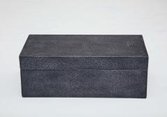 Graphite Grey Shagreen Box - 1150339