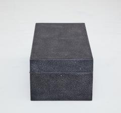 Graphite Grey Shagreen Box - 1150340
