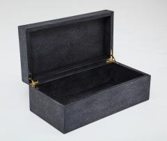 Graphite Grey Shagreen Box - 1150342