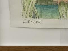Graphite and Watercolor on Canvas by Danish Artist Peter Land - 2925762