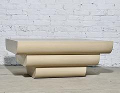Grasscloth Tiered Coffee Table Style of Karl SPRINGER 1970 - 3291325