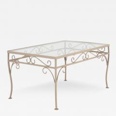 Gray Painted Metal Cocktail Garden Table - 3543891