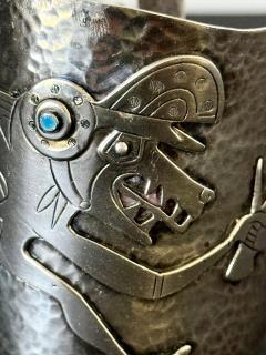 Graziella Laffi Bespoken Sculptural Sterling Silver Bracelet by Graziella Laffi - 4570298