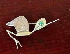 Graziella Laffi Sculptural Sterling Silver Brooch by Graziella Laffi - 4662200