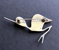 Graziella Laffi Sculptural Sterling Silver Brooch by Graziella Laffi - 4662202