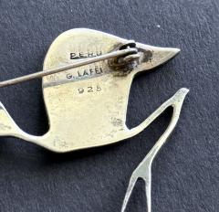 Graziella Laffi Sculptural Sterling Silver Brooch by Graziella Laffi - 4662206