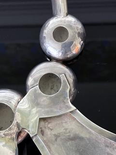 Graziella Laffi Sculptural Sterling Silver Choker Necklace by Graziella Laffi - 4570745