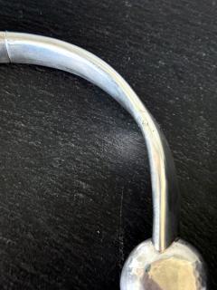 Graziella Laffi Sculptural Sterling Silver Choker Necklace by Graziella Laffi - 4570747