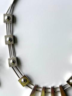 Graziella Laffi Sculptural Sterling Silver Necklace and Earrings Suite by Graziella Laffi - 4186215